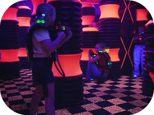 Playing Laser tag